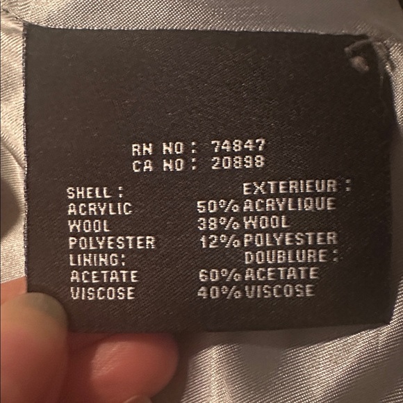 Andrew Mark Gray Wool Coat - Picture 6 of 7